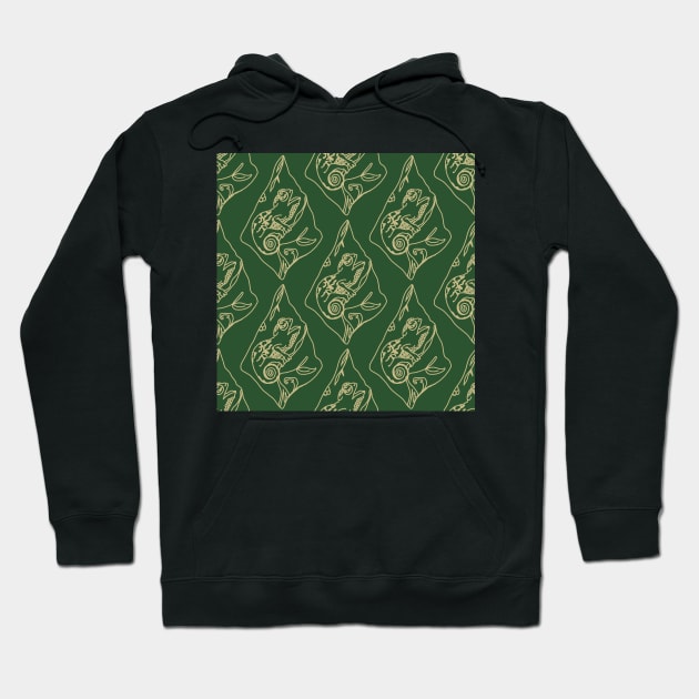 Green Chameleon Hoodie by MSBoydston